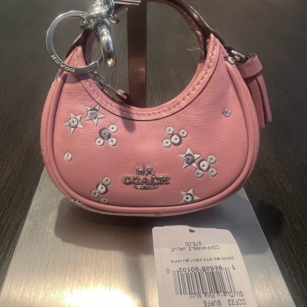 NWT Coach Carmen Bag Charm with Star Print - Picture 6 of 8